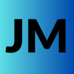 J M in black font